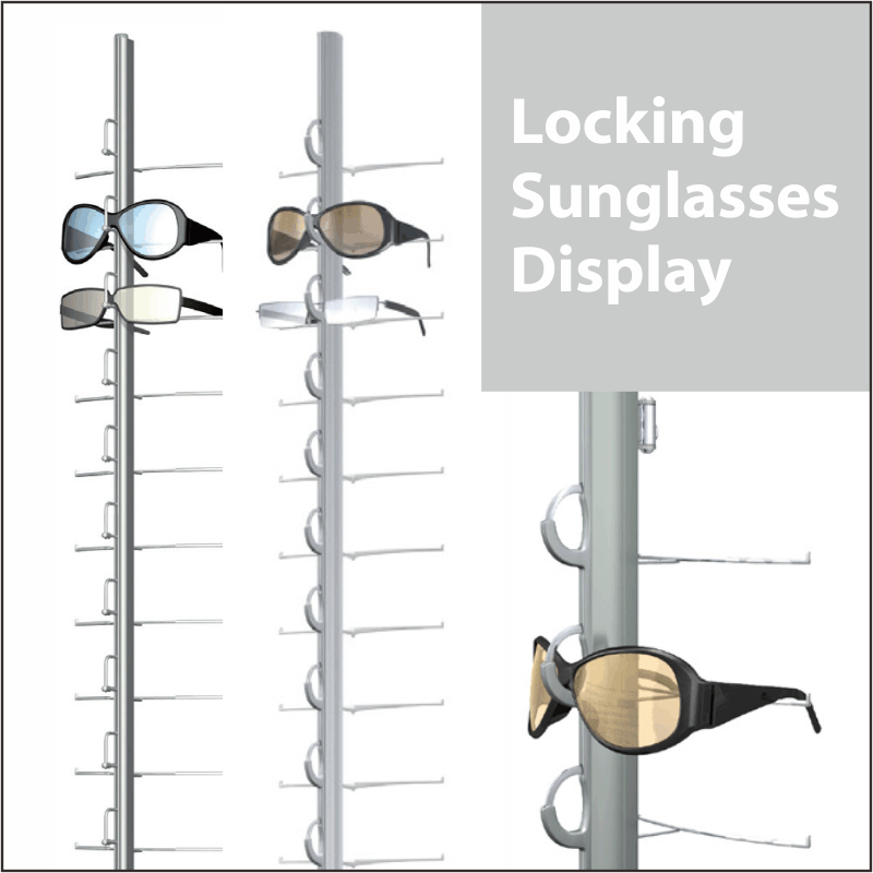 Locking Sunglasses Displays